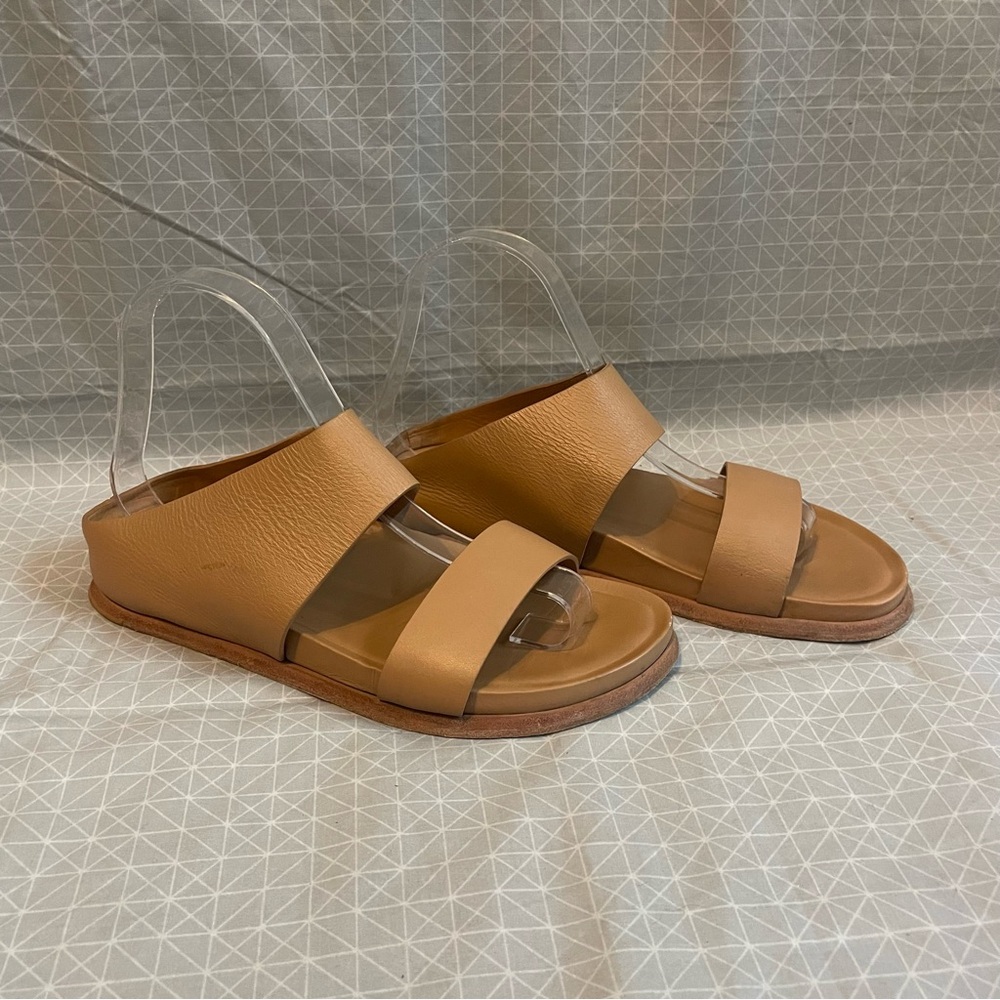 Wal & Pai Formosa Sandals in Camel Leather 37